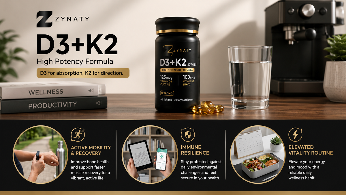 Zynaty D3+K2 bottle closeup